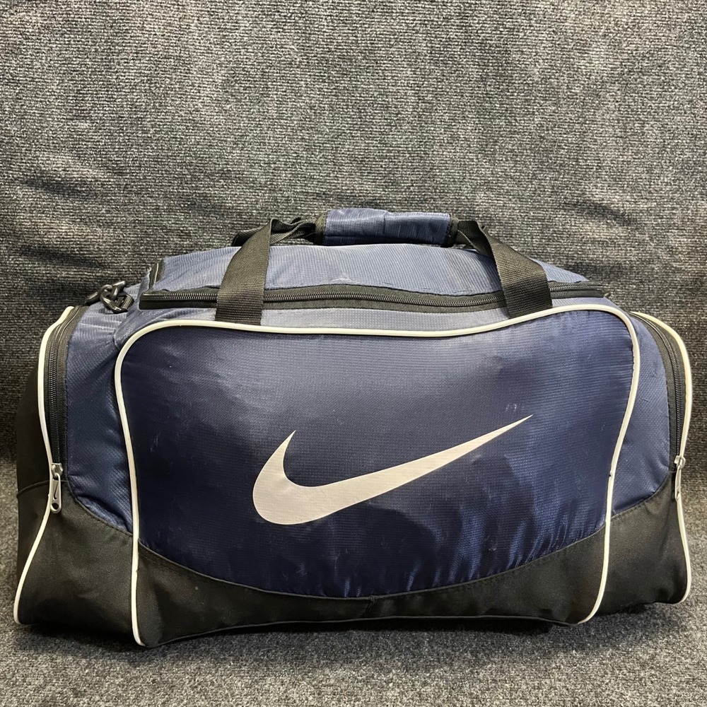 Nike BA2484-492 Navy/Black Brasilia 4 Medium Duffel Workout Travel Gym Bag